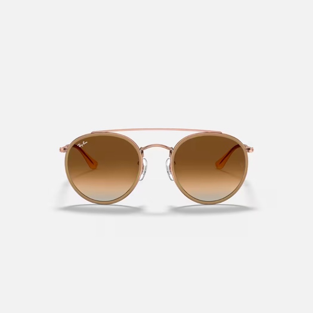 Ray-Ban Unisex Sunglasses
Style: Double Round Bridge 
Color: Copper